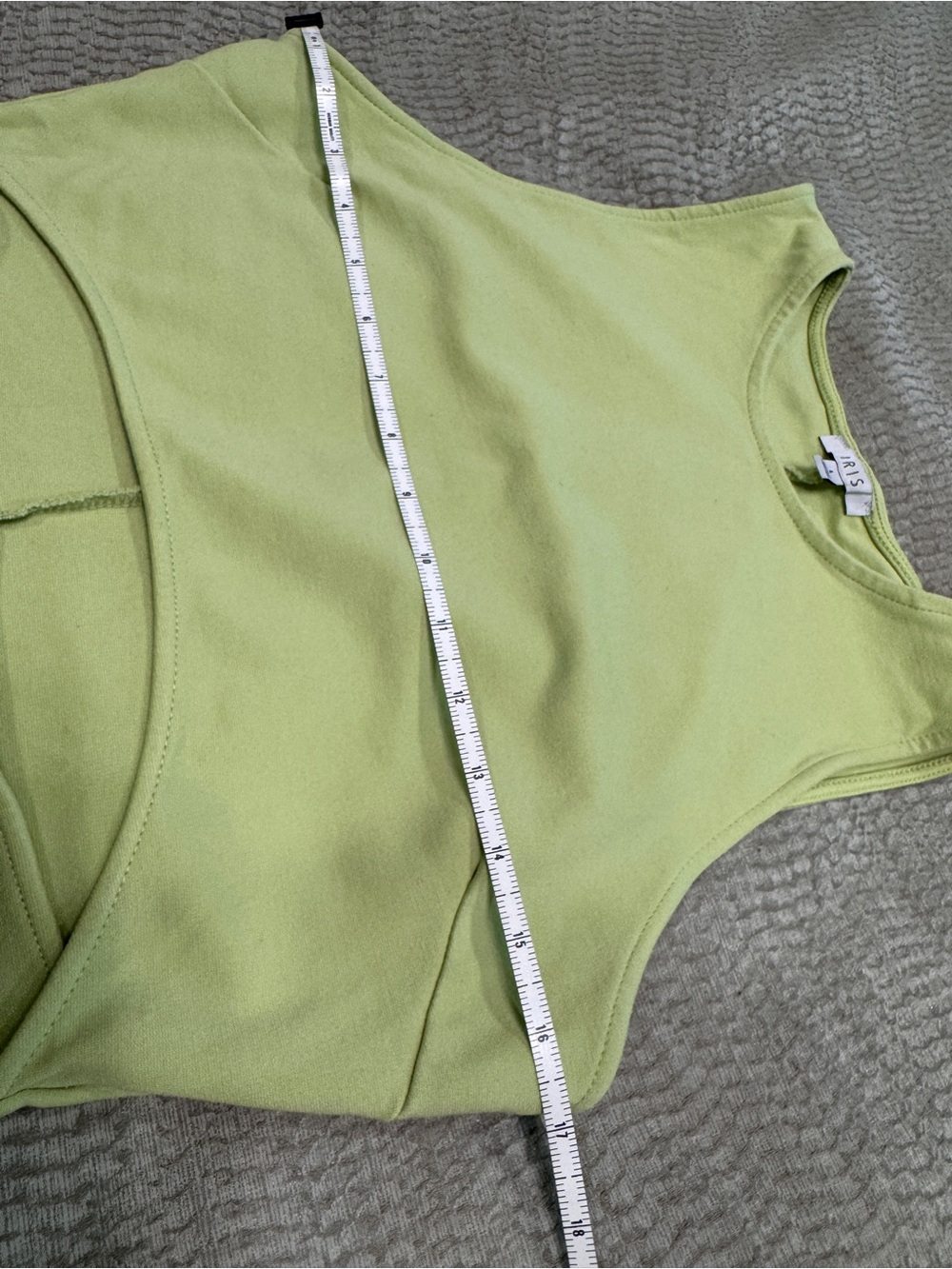 NWOT IRIS Lime Green Cut Out Bodycon Mini Dress Size M - Picture 5 of 8